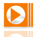 Mirror, player, window, media DarkOrange icon