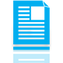 Mirror, document, Library DeepSkyBlue icon
