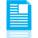 document, Mirror DeepSkyBlue icon