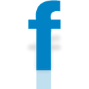 Facebook, Alt, Mirror Black icon