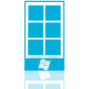 phone, window, Mirror DarkTurquoise icon