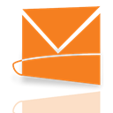 Hotmail, Mirror, Live DarkOrange icon