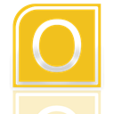 Alt, outlook, Mirror Goldenrod icon