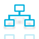 Mirror, network Black icon
