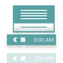 Mirror, notification, Area CadetBlue icon