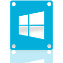 drive, window, Mirror DarkTurquoise icon