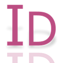 Indesign, adobe, Mirror Black icon