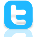 Alt, twitter, Mirror DeepSkyBlue icon