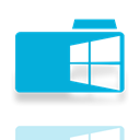 Folder, window, Mirror DarkTurquoise icon