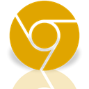 google, Mirror, Canary Orange icon