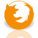 Firefox, Alt, Mirror DarkOrange icon