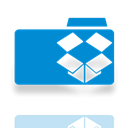 dropbox, Folder, Mirror DodgerBlue icon
