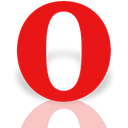 Opera, Alt, Mirror Red icon
