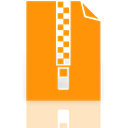 Archive, Mirror, Zip DarkOrange icon