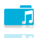 Mirror, Folder, music DarkTurquoise icon