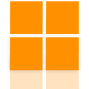 microsoft, store, Mirror DarkOrange icon