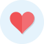 six, Heart, flat, revision Icon