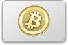 Bitcoin, pepsized Gainsboro icon