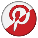 pinterest Firebrick icon