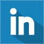 Linkedin, flat, media, Social, Shadow, set SteelBlue icon