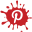 media, pinterest, set, Social, blot Firebrick icon