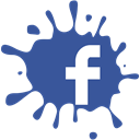 Facebook, set, media, Social, blot DarkSlateBlue icon