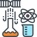 flask, dna, education, chemical, Chemistry, Test Tube, science DarkSlateGray icon