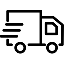 Delivery, Automobile, Cargo Truck, transport, truck, vehicle, transportation, Delivery Truck Black icon