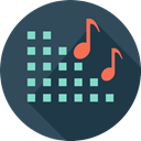 Sound Bars, Music And Multimedia, Audio, sound, Equalization, Multimedia, music, volume, equalizer DarkSlateGray icon