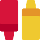 Condiment, Mustard, Sauce, Food And Restaurant, Spicy, ketchup, Sauces, food Goldenrod icon