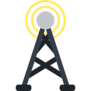 Wireless Internet, antenna, Wireless Connectivity, Communications Black icon