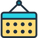 interface, Calendar, Calendars, Organization, miscellaneous, time, date, Schedule, Administration Khaki icon