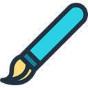 Art, paint brush, Tools And Utensils, Artist, Art And Design, Painter, Painting, paint, interface, Brushes, Edit Tools, Brush Black icon