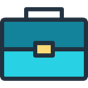 Business, suitcase, travel, Bag, portfolio, Briefcase DarkSlateGray icon