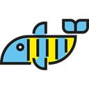 Sea Life, fish, Aquatic, Aquarium, Animals, ocean Black icon