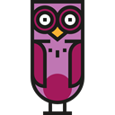 owl, Animals, bird, hunter Black icon