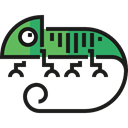 Chameleon, zoo, Animal Kingdom, Wild Life, Animal, Animals Black icon