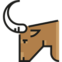 mammal, Animals, Animal Kingdom, zoo, wildlife, Bull Black icon