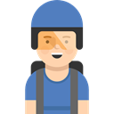 user, Social, Parachuter, profile, Avatar, Sports And Competition SteelBlue icon