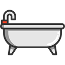 Clean, hygiene, washing, Bathtub, Bath, bathroom, Furniture And Household, Hygienic Black icon