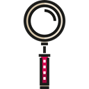 magnifying glass, Tools And Utensils, search, zoom, detective, Loupe, Edit Tools Black icon
