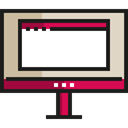 technology, Edit Tools, Tv, television, screen, Computer, monitor Black icon