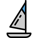Boat, sail, transport, Sports And Competition, Boats, Sailboat, transportation, sailing Black icon