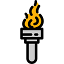 torch, sports, Sports And Competition, fire, Games, olympic, Flame Black icon