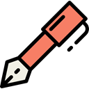 Pen, education, writing, Office Material, pencil, School Material Black icon