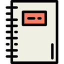 Notebook, bookmark, interface, Address book, Business, education, Agenda Linen icon