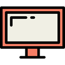 technology, Tv, Computer, screen, television, monitor Linen icon