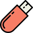 computing, file storage, Usb, Pendrive, Multimedia, electronics, Data Storage, technology, Music And Multimedia Salmon icon