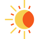 weather, Astral, Moon, sun, space, Eclipse Icon