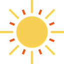 nature, Summertime, summer, meteorology, weather, sun, Sunny, warm SandyBrown icon